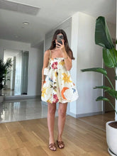 Casual Cute Vacation Floral Print Spaghetti Strap Camisole Ruffle Hem Dress